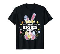 I'm The Big Sis Bunny Matching Family Leopard Easter 2026 T-Shirt