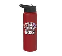 I'm The Big Sister Which Makes Me The Boss Stainless Steel Insulated Water Bottle