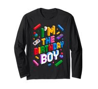 I'm The Birthday Boy Gamer Builder Building Bricks Blocks Long Sleeve T-Shirt