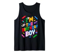 I'm The Birthday Boy Gamer Builder Building Bricks Blocks Tank Top