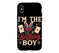 I'm The Birthday Boy Magic Trick Bunny Magician Bday Case for iPhone X/XS