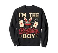 I'm The Birthday Boy Magic Trick Bunny Magician Bday Sweatshirt