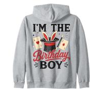 I'm The Birthday Boy Magic Trick Bunny Magician Party Zip Hoodie