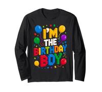I'm The Birthday Boy Master Builder Building Bricks Blocks Long Sleeve T-Shirt