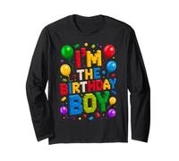 I'm The Birthday Boy Master Builder Building Bricks Blocks Long Sleeve T-Shirt