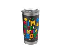 I'm The Birthday Boy Master Builder Building Bricks Blocks Stainless Steel Insulated Tumbler