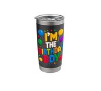 I'm The Birthday Boy Master Builder Building Bricks Blocks Stainless Steel Insulated Tumbler