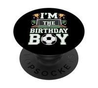 I'm The Birthday Boy Soccer Goalie Football Fest Kids Party PopSockets Adhesive PopGrip