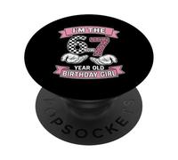 I'm the Birthday Girl 67 7 Years Old Ribbon Leopard Family PopSockets Adhesive PopGrip