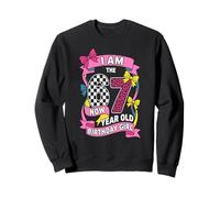 I'm the Birthday Girl 67 Meme 7 Years Old Leopard Coquette Sweatshirt
