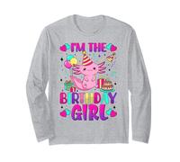 Im The Birthday Girl Axolotl Family Party Decoration Long Sleeve T-Shirt