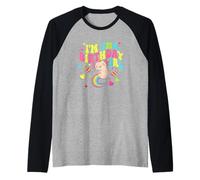 I'm The Birthday Girl Axolotl Rainbow Raglan Baseball Tee