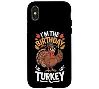 I'm The Birthday Turkey Pilgrim Hat Fall Case for iPhone X/XS