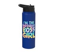 I'm The Boss Birthday Girl Celebration Stainless Steel Insulated Water Bottle