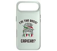 I'M THE BOSS! CAPICHE? Italian Woman Messy Bun Italy Meme Case for iPhone Air