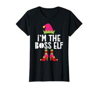 I'm The Boss Elf T-Shirt Matching Christmas Elf Shirt T-Shirt