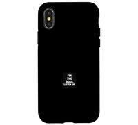 I'M THE BOSS. LISTEN UP Bold Typographic Statement Case for iPhone X/XS