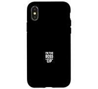 I'M THE Boss LISTEN UP Boss Typography Case for iPhone X/XS