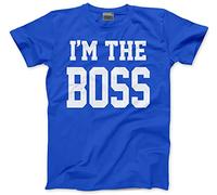 I'm The Boss Men's Unisex T-Shirt - Blue Small