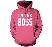 I'm The Boss Unisex Hoodie - Pink X-Large