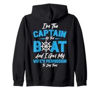 I'm The Captain Of This Boat And I Get My Wife's Permission Zip Hoodie