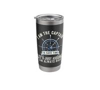 I'm The Captain to Save Time Let's Assume I'm Always Right Stainless Steel Insulated Tumbler
