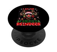 I'm The Cheeky Reindeer Christmas Outfit Funny Xmas PopSockets Adhesive PopGrip