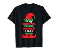 I'm The Christmas Chaos Coordinator Elf Xmas Holiday Elf T-Shirt