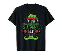 Im The Civil Engineering Student Elf Christmas Value Graphic T-Shirt