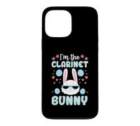 I'm The Clarinet Bunny Floral Matching Family Easter Rabbit Case for iPhone 13 Pro Max