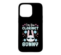 I'm The Clarinet Bunny Floral Matching Family Easter Rabbit Case for iPhone 15 Pro Max