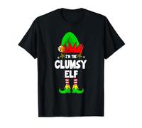 I'm The Clumsy Elf Christmas Family PJS Costume Xmas 2025 T-Shirt