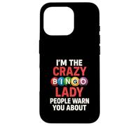 I'm The Crazy Bingo Lady Funny Bingo Player Caller Women Case for iPhone 16 Pro