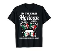 I'm The Crazy Mexican Everyone Warned You About Mexico T-Shirt, Men, Black, 4X-Large