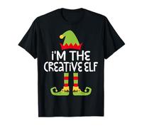 I'm The Creative Elf T-Shirt Matching Christmas Elf Shirt T-Shirt