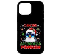 I'm The Curious Penguin Christmas Outfit Funny Xmas Case for iPhone 16 Pro Max