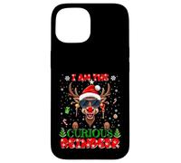 I'm The Curious Reindeer Christmas Outfit Funny Xmas Case for iPhone 15