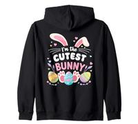 I'm the Cutest Bunny Cute Easter Family Matching Zip Hoodie