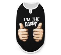 I'm The Daddy Dog Shirts Patterned Pet Clothes Tank Top Sleeveless T-Shirt for Cats Puppy XL