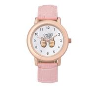 I'm The Daddy Womens Elegant Watch Analogue Quartz Watch Leather Band Wristwatch