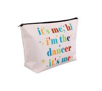 I'm The Dancer It's Me, Zippered Canvas Cosmetic Bag for Dancers Ballet Dancing Gift Dancer Gifts Makeup Cosmetic Bag for Women Girls Graduation Birthday Appreciation