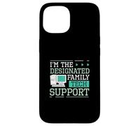 I'm The Designated Family Tech Support Funny Computer Nerds Case for iPhone 15