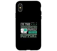 I'm The Designated Family Tech Support Funny Computer Nerds Case for iPhone X/XS