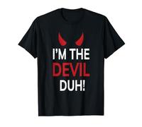 I'm The Devil Duh! T-Shirt Costume Gift Distressed Shirt