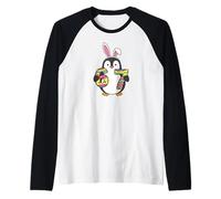 Im The Easter Penguin Cute Bunny 67 Ears Raglan Baseball Tee