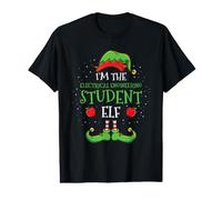 Im The Electrical Engineering Student Elf Christmas Value Graphic T-Shirt