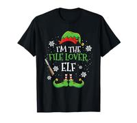 Im The File Lover Elf Christmas Carpenter T-Shirt
