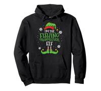 Im The Fishing Grandfather Elf Christmas Pullover Hoodie