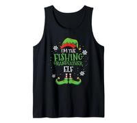 Im The Fishing Grandfather Elf Christmas Tank Top