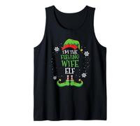 Im The Fishing Wife Elf Christmas Tank Top